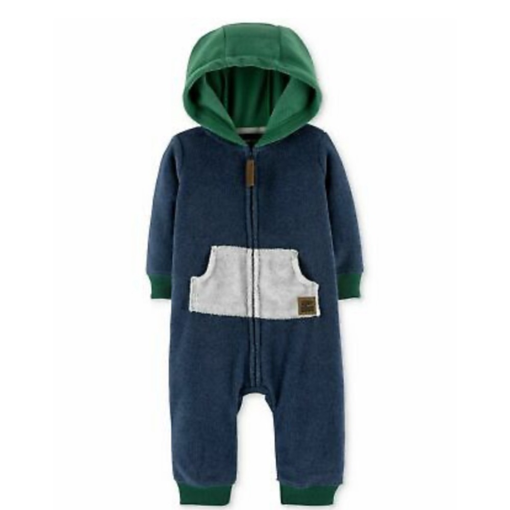 Carter’s Hooded Fleece One piece Romper Jumpsuit